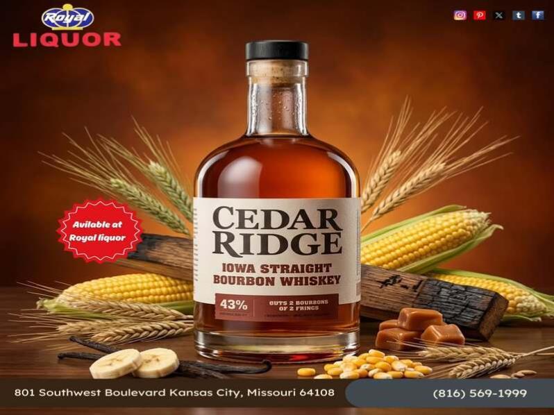 Cedar Ridge Iowa Straight Bourbon Whiskey 